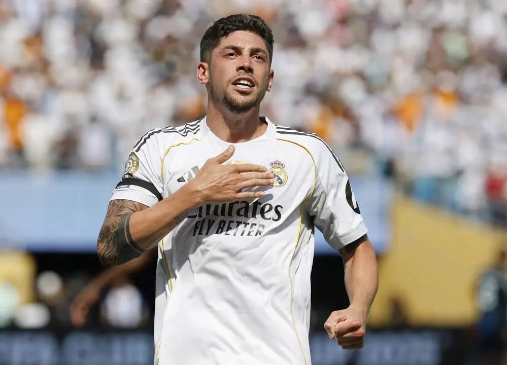 El uruguayo Federico Valverde, centrocampista del Real Madrid. EFE/EPA/ERIK S. LESSER