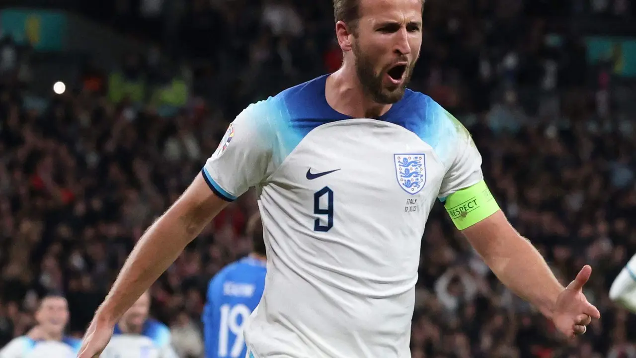 El delantero de InglaterraHarry Kane. EFE/EPA/NEIL HALL/Archivo