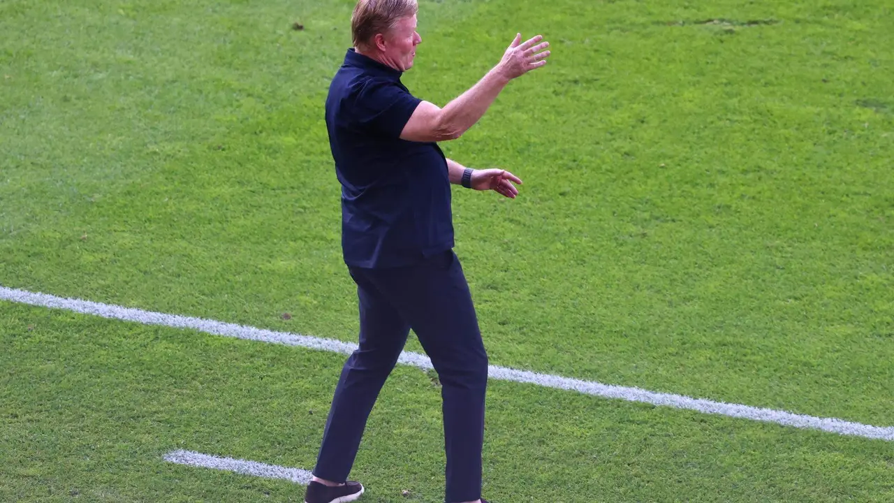 Ronald Koeman, seleccionador de Pa&iacute;ses Bajos. EFE/EPA/HANNIBAL HANSCHKE/Archivo