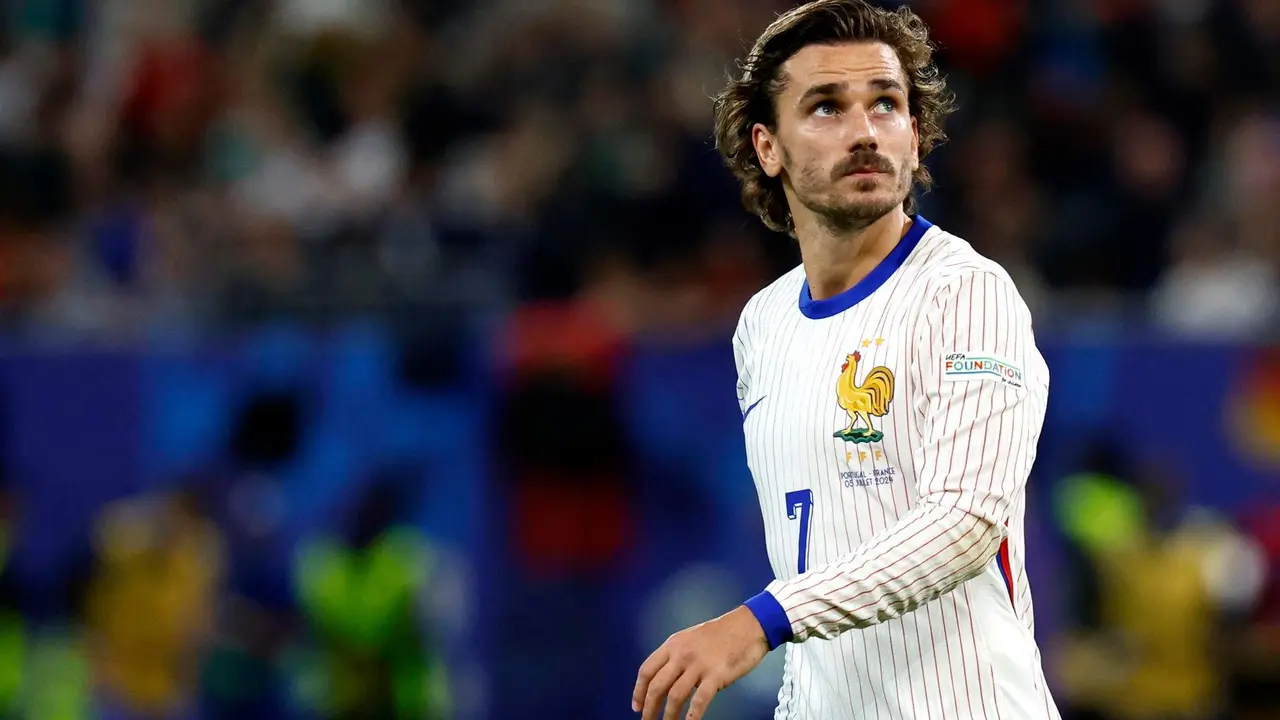 Antoine Griezmann, delantero de la selecci&oacute;n francesa. EFE/EPA/ROBERT GHEMENT